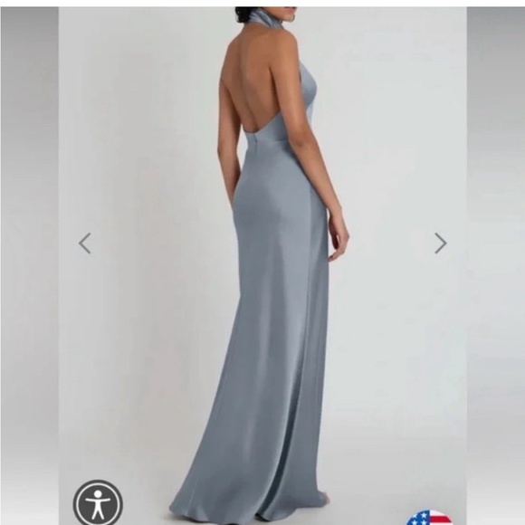 Jenny Yoo Nicole dress in Chambray, altered to fit dress size 6 - Picture 2 of 3